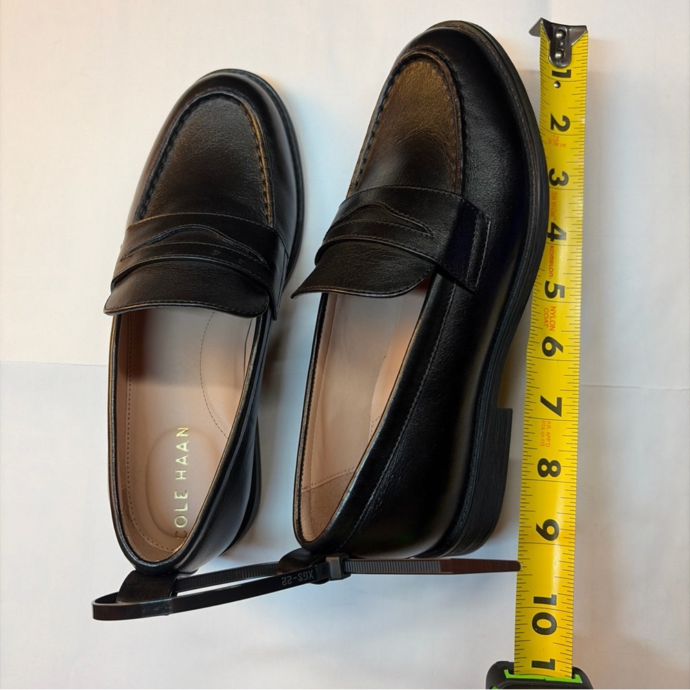 Cole Haan Shoes Womens Size 5B (L23) Black Stassi Penny Loafer LeatherW28188 - Picture 7 of 14